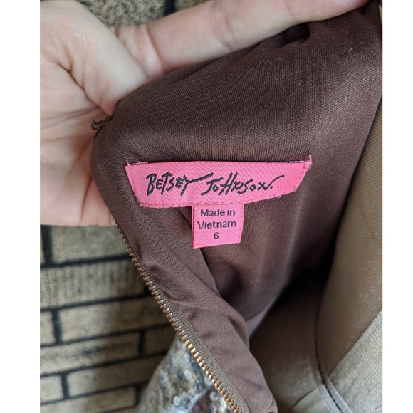 Betsey Johnson cheetah sequins party dress 6 - Picture 6 of 7